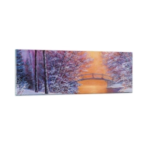 Glasbild - Bild auf glas - Treffen wir uns hier - 90x30 cm