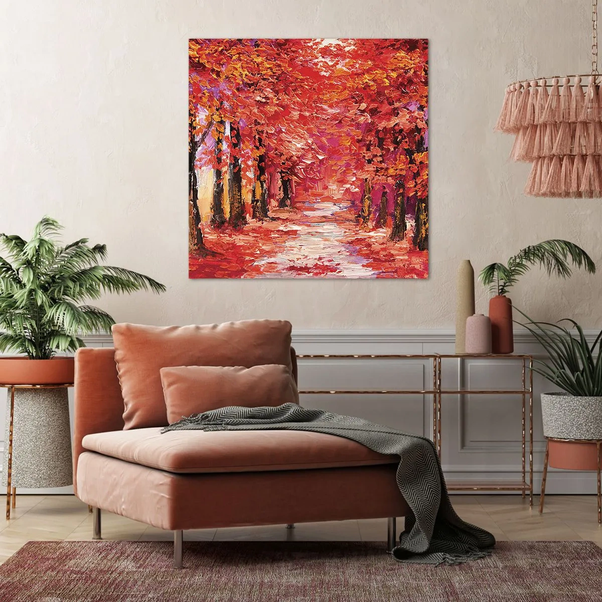Bild auf Leinwand - Leinwandbild - Herbstlicher Eindruck - 40x40 cm