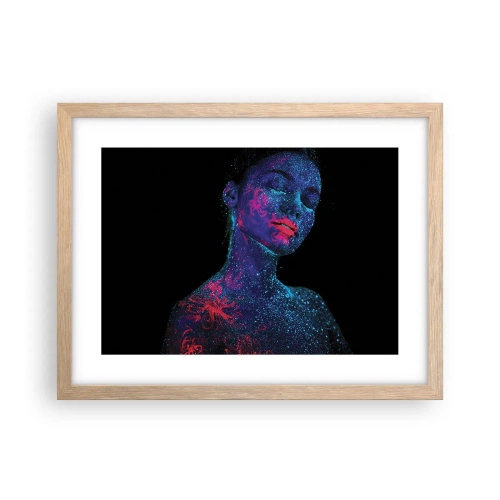 Poster in einem Rahmen aus heller Eiche - Im Sternenstaub - 40x30 cm