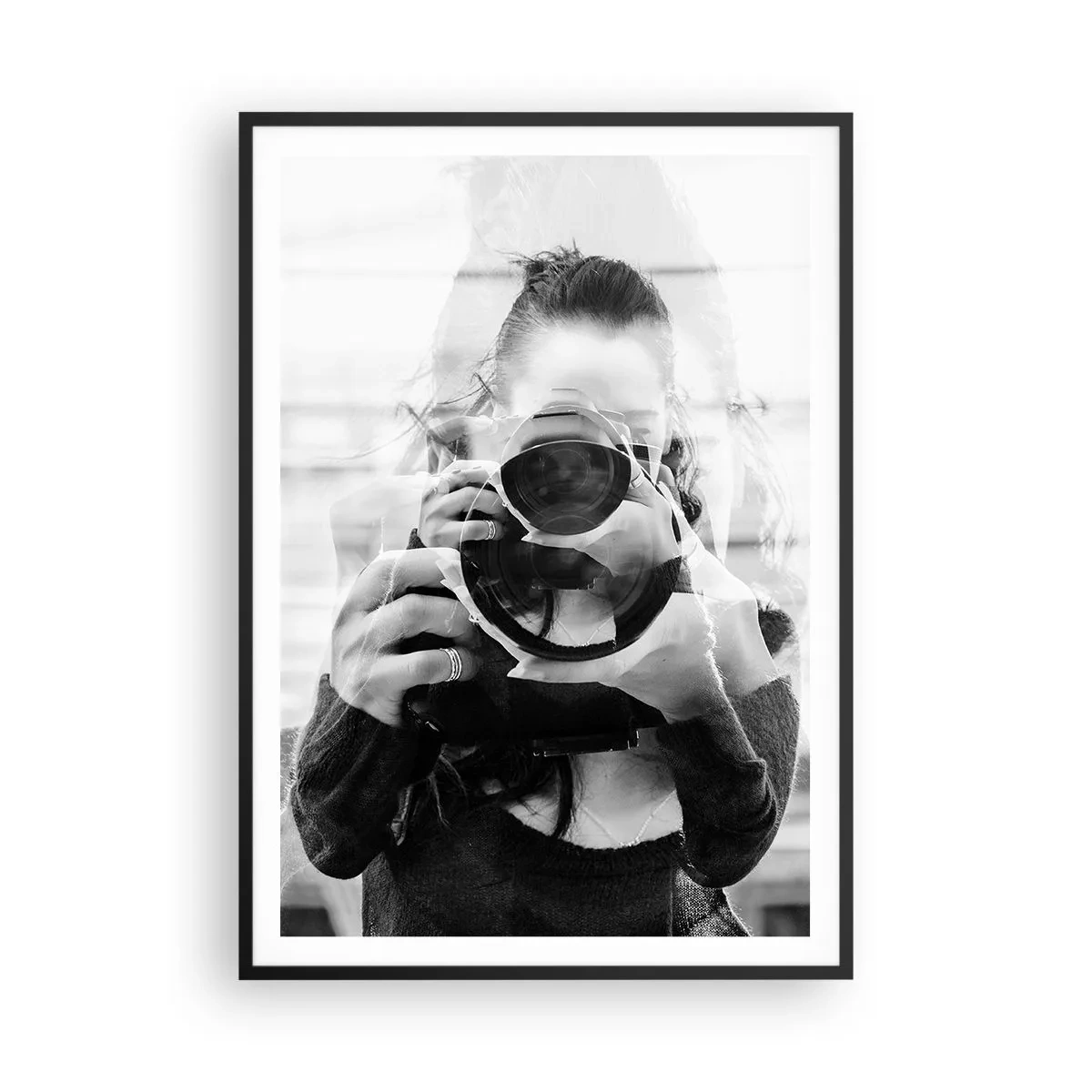 Poster in einem schwarzem Rahmen - Schöpfer und Material - 70x100 cm