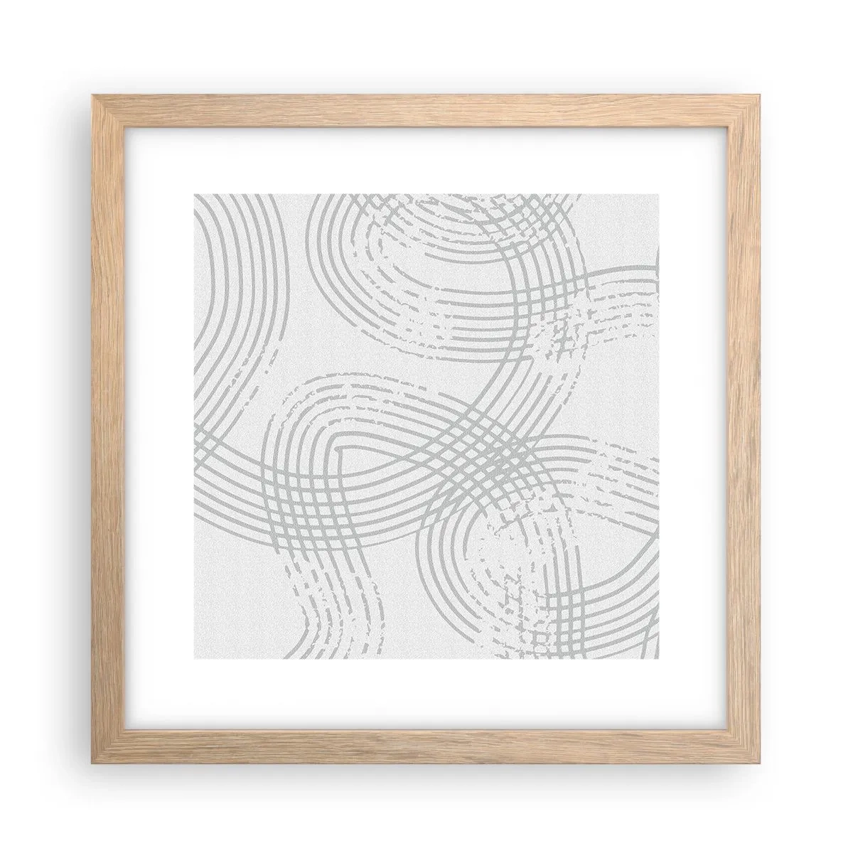 Poster in einem Rahmen aus heller Eiche - Es gibt keinen einfachen Weg - 30x30 cm