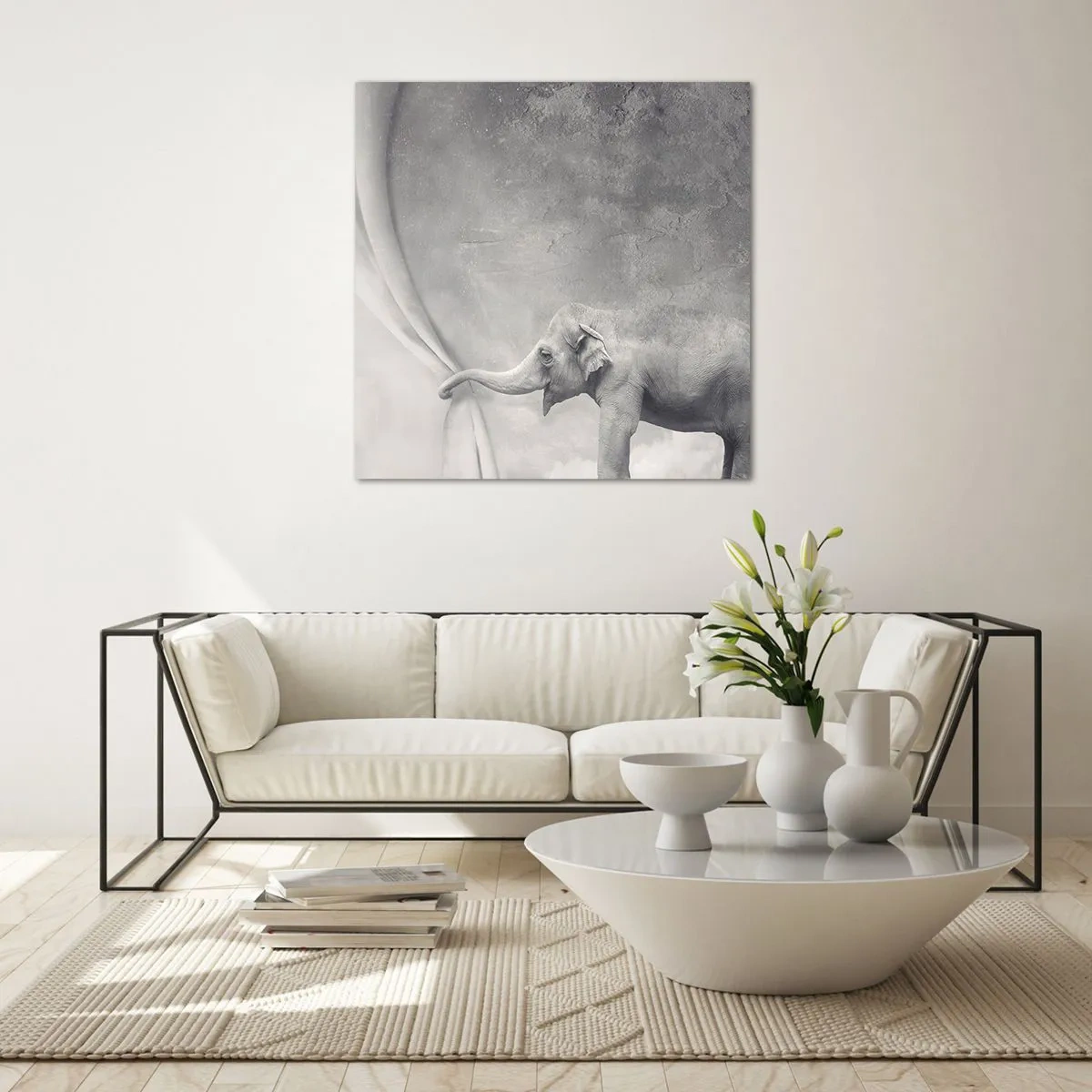 Glasbild - Bild auf glas - Enthülle das Geheimnis - 70x70 cm