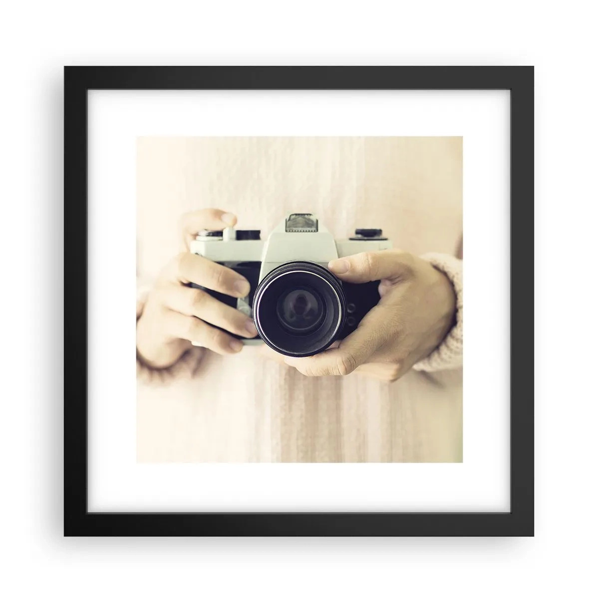 Poster in einem schwarzem Rahmen - Um mehr zu sehen ... - 30x30 cm