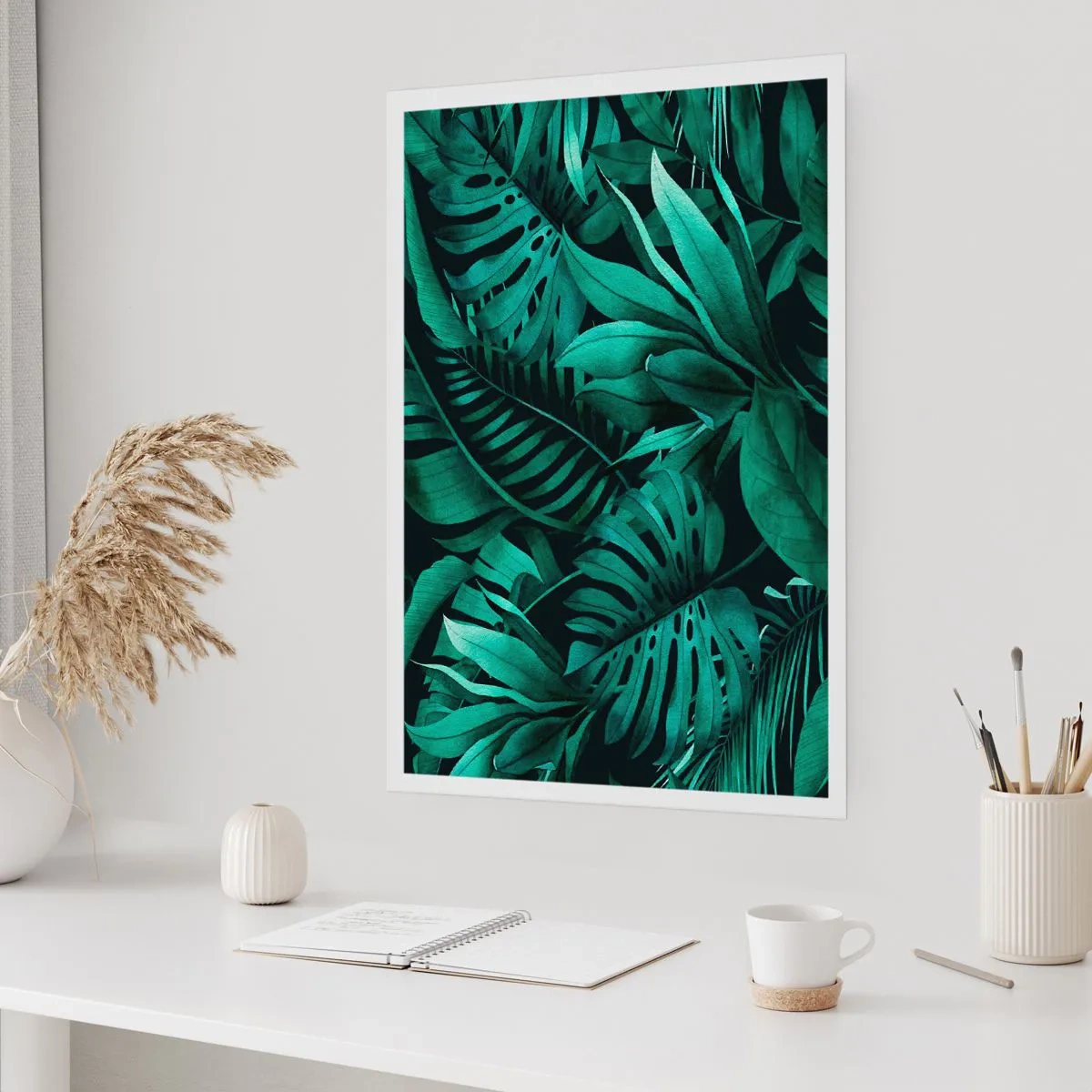 Poster - Die Tiefe des tropischen Grüns - 61x91 cm
