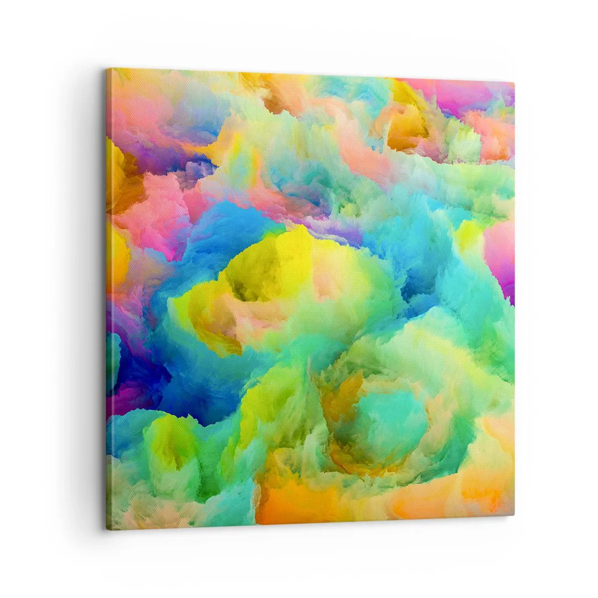Bild auf Leinwand - Leinwandbild - Regenbogen unten - 60x60 cm