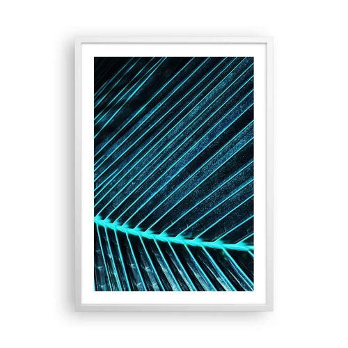 Poster in einem weißen Rahmen - Grüne Textur - 50x70 cm