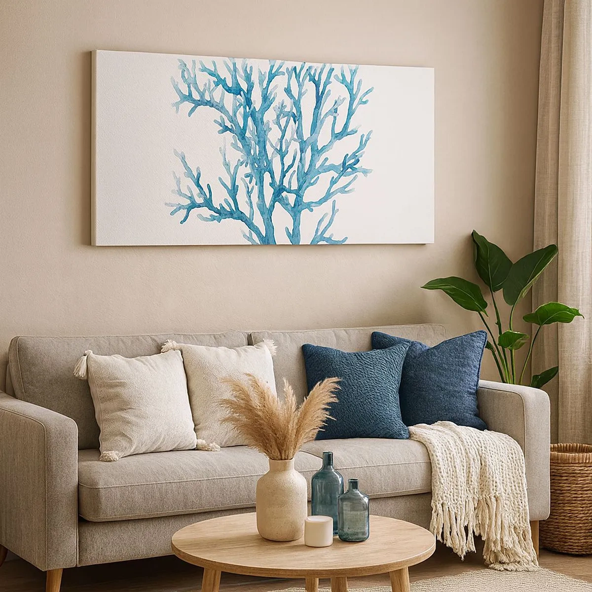 Bild auf Leinwand - Leinwandbild - Nautisches Filigran - 100x40 cm