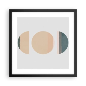 Poster in einem schwarzem Rahmen - Ein Rad hinter dem anderen… - 40x40 cm