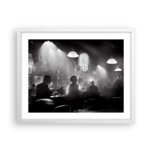 Poster in einem weißen Rahmen - In Jazz-Atmosphäre - 50x40 cm