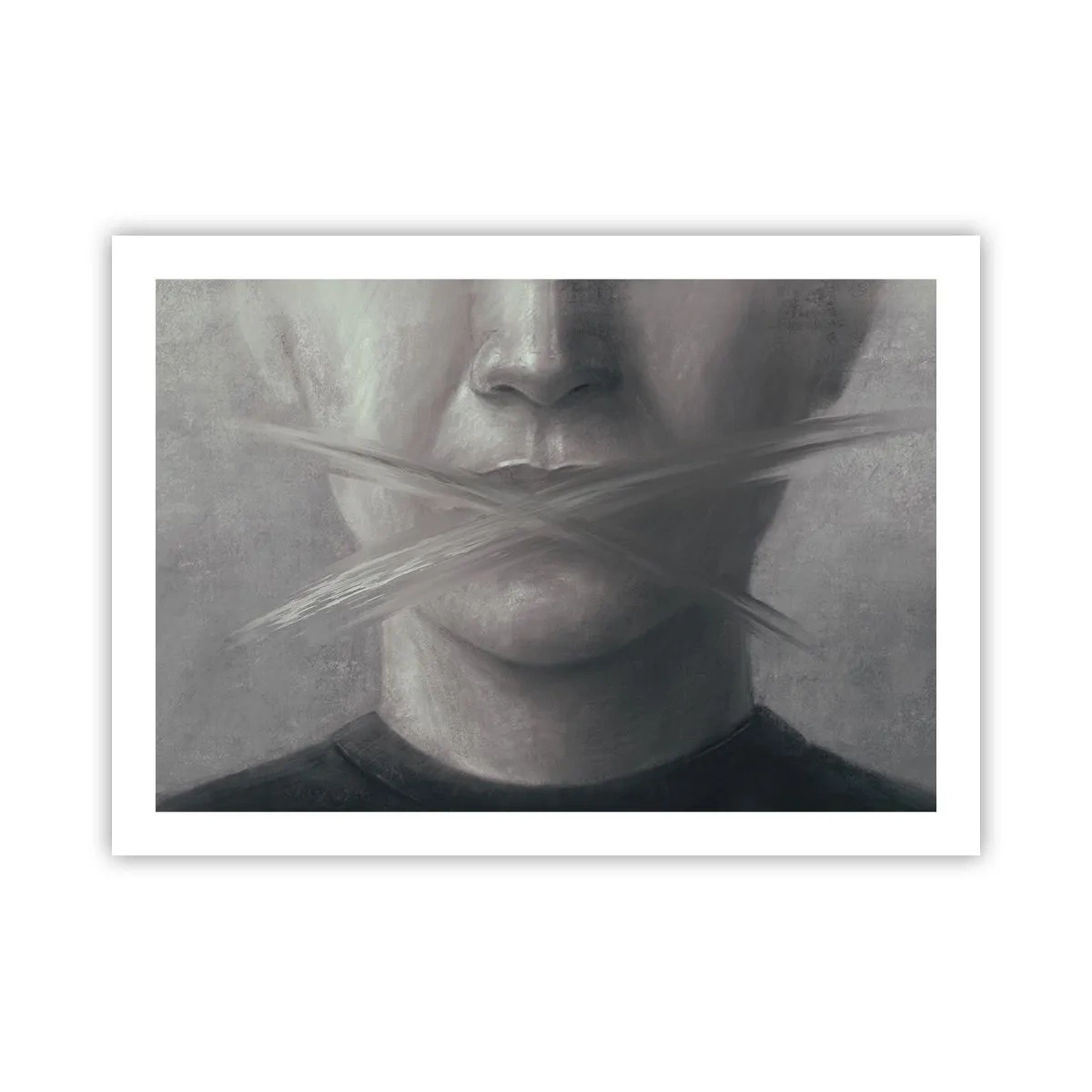 Poster - Ohne ein Wort - 70x50 cm