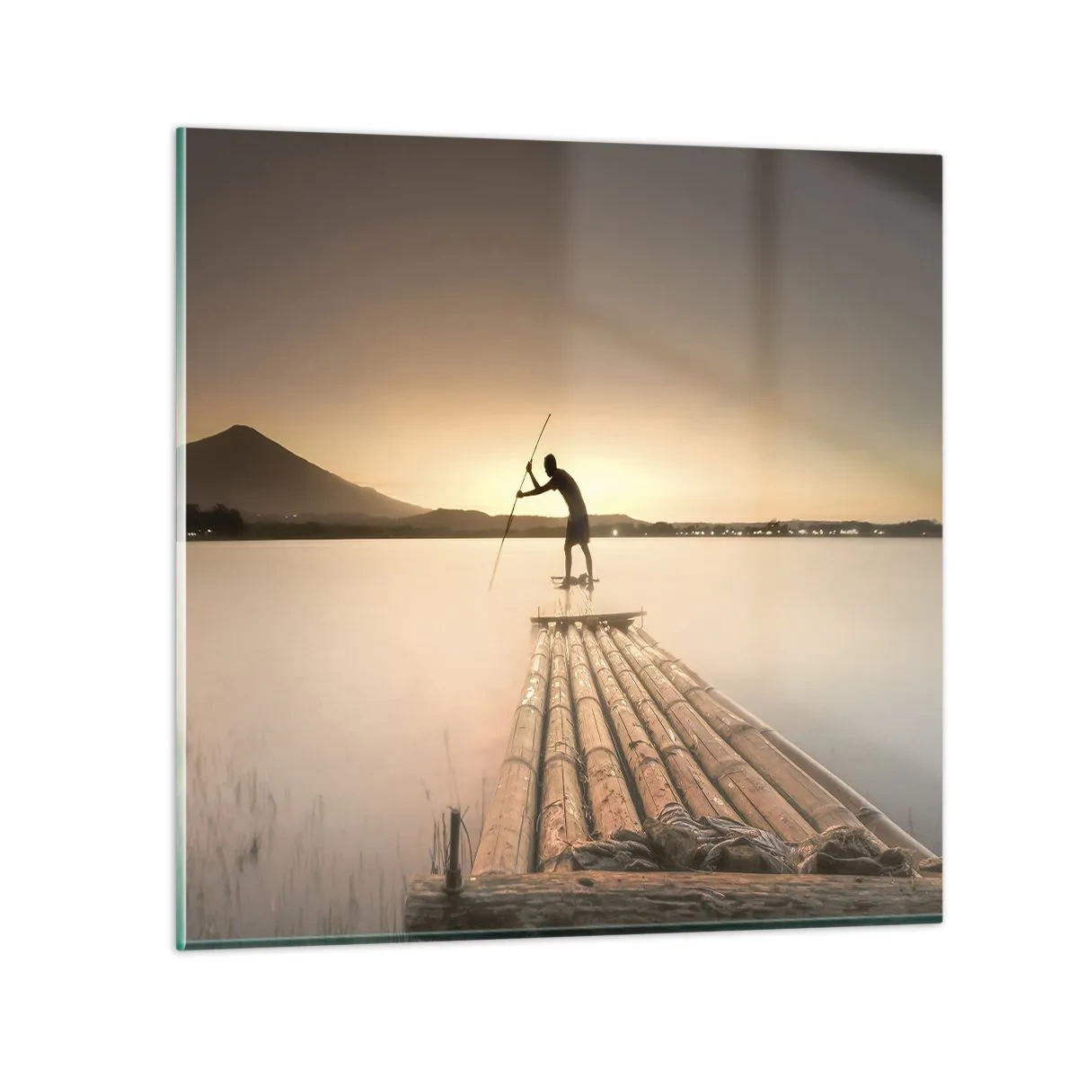 Glasbild - Bild auf glas - Vor dem schlafen gehen - 40x40 cm