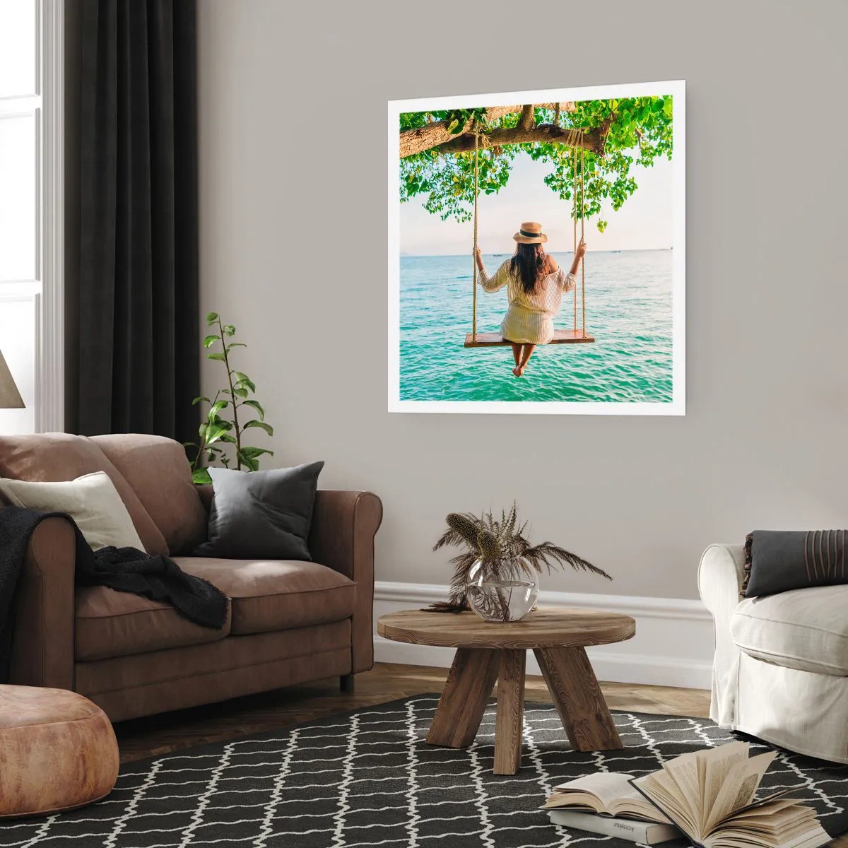 Poster - Das Leben ist wunderschön - 30x30 cm