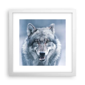 Poster in einem weißen Rahmen - Werden Sie die Herausforderung annehmen? - 30x30 cm