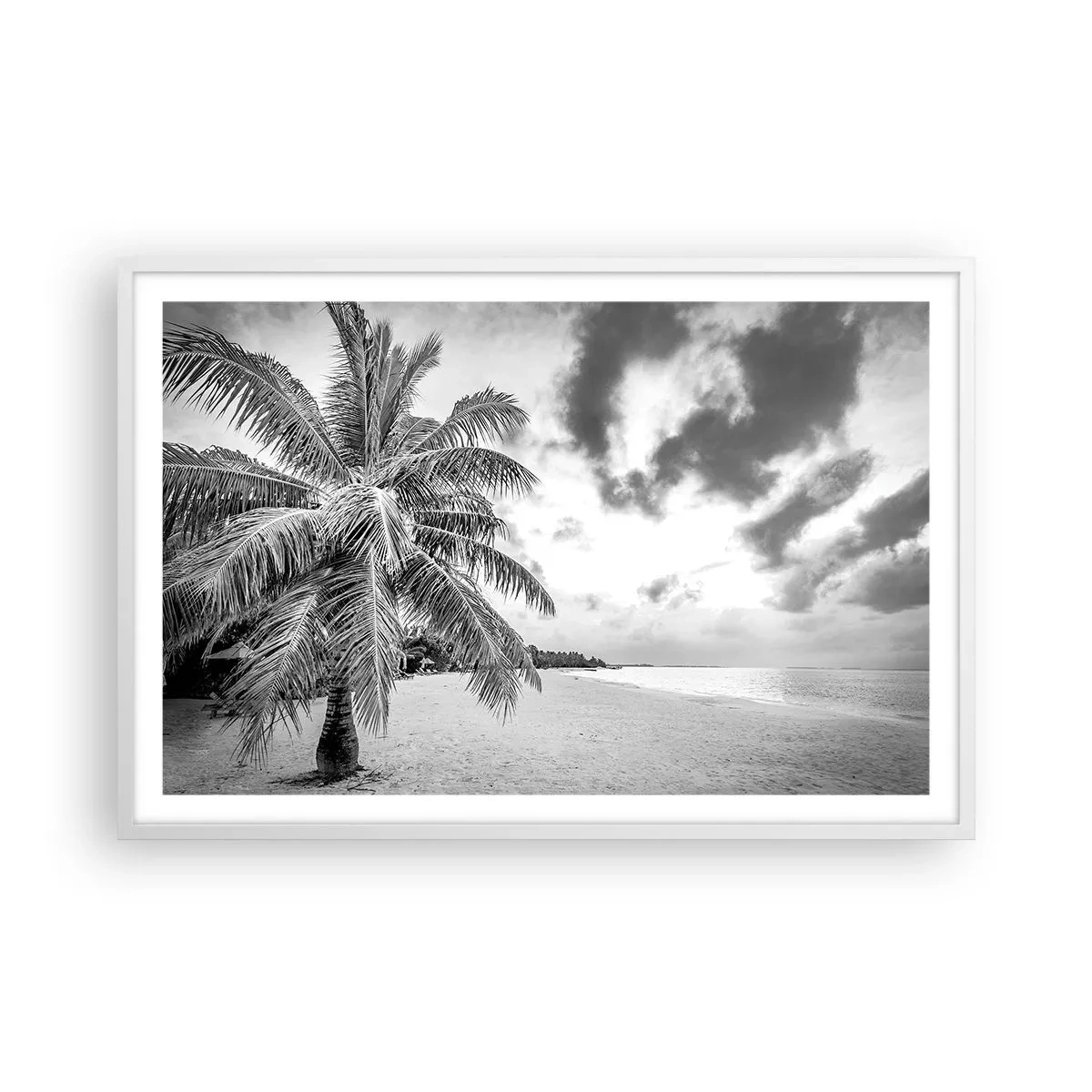 Poster in einem weißen Rahmen - Wenn du dich nach Einsamkeit sehnst ... - 91x61 cm