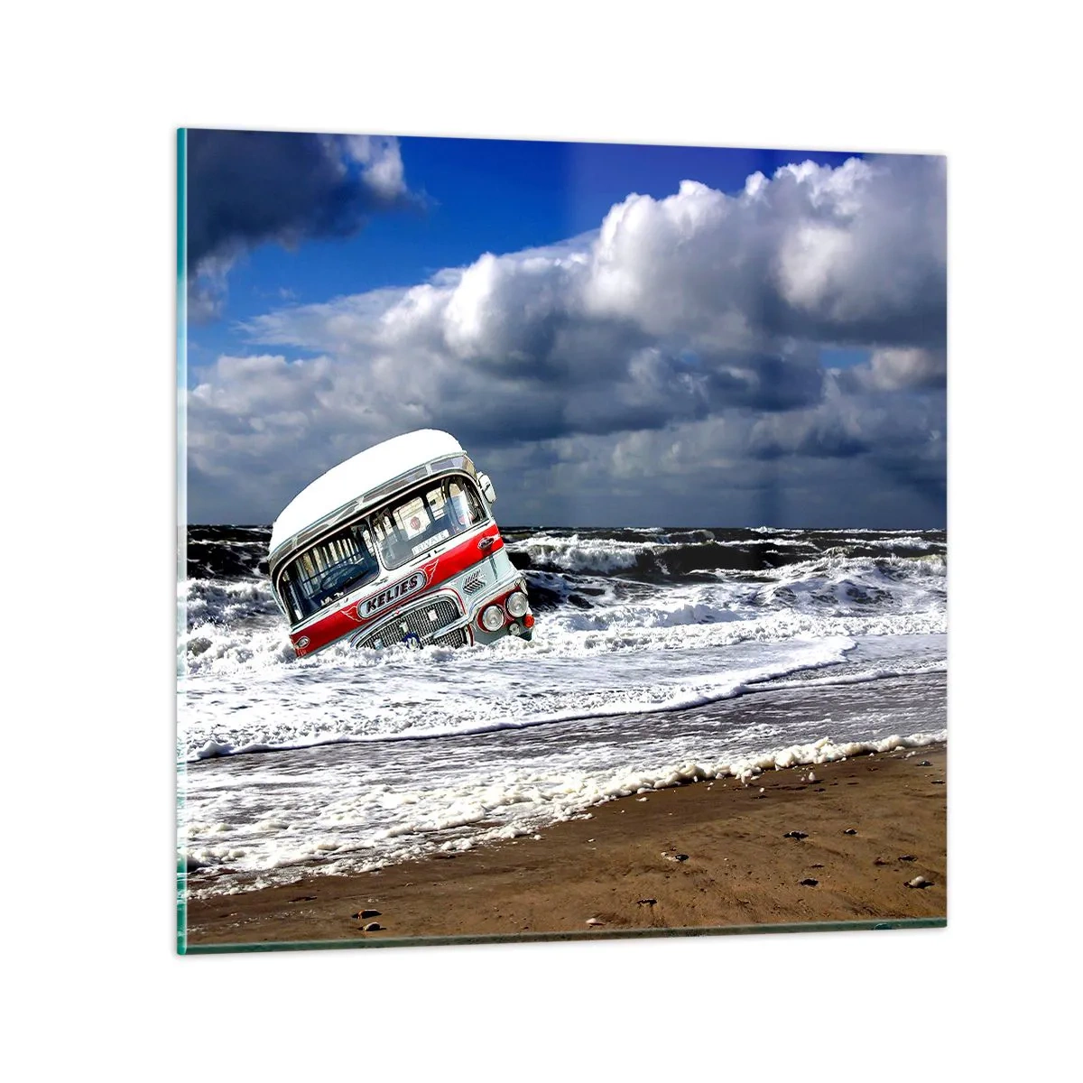 Glasbild - Bild auf glas - Und was stehst du so erstaunt? - 70x70 cm