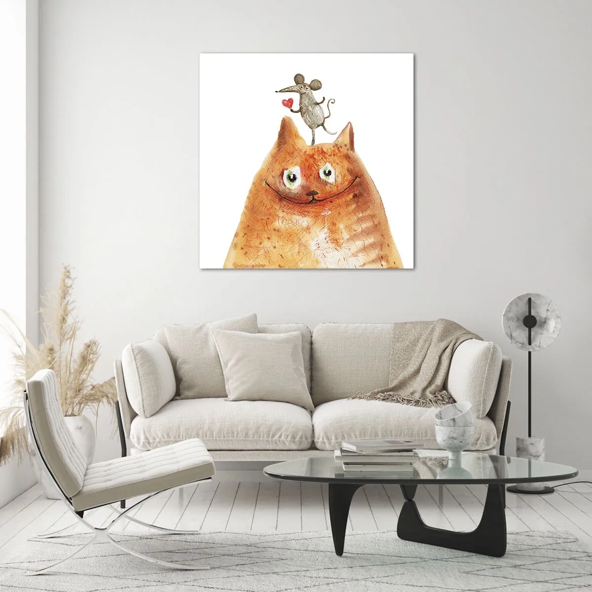 Glasbild - Bild auf glas - Paradoxien der Liebe - 50x50 cm