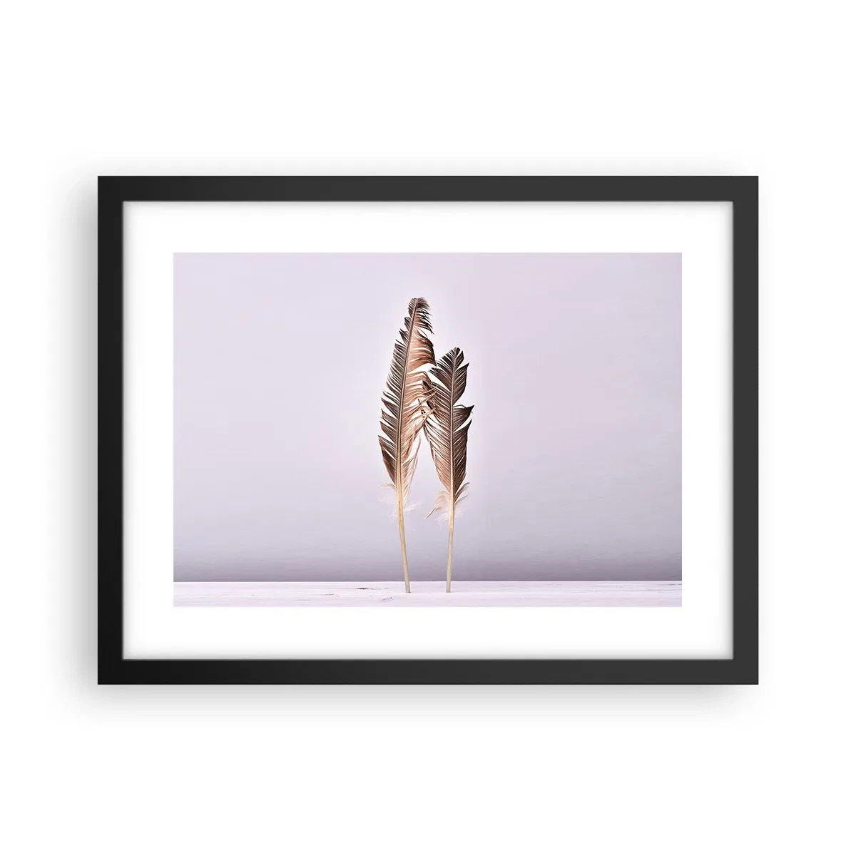 Poster in einem schwarzem Rahmen - Gegen das Nichts - 40x30 cm