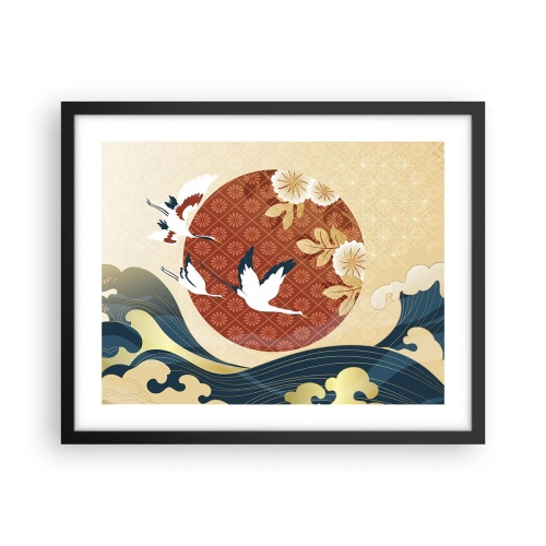 Poster in einem schwarzem Rahmen - Japanisches Märchen - 50x40 cm