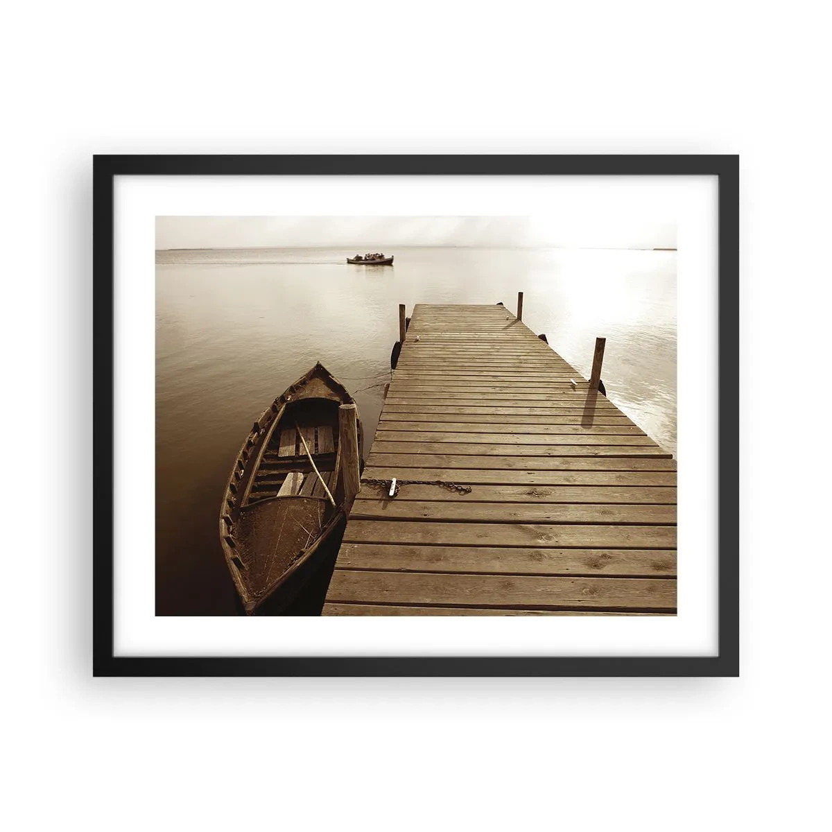 Poster in einem schwarzem Rahmen - Großer Frieden - 50x40 cm