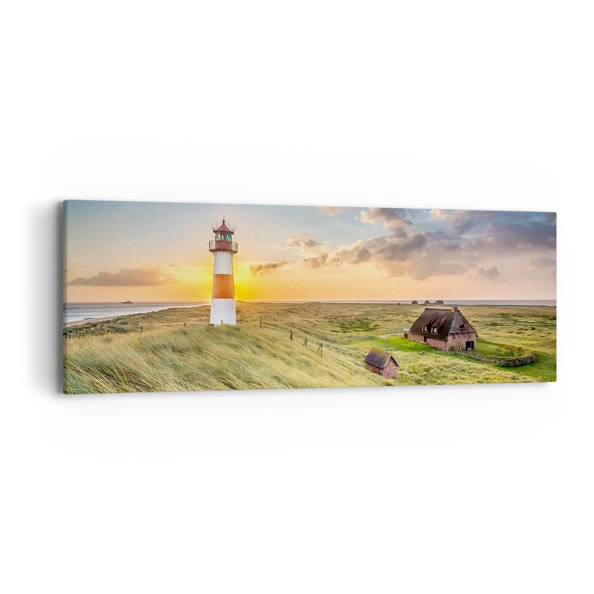 Bild auf Leinwand - Leinwandbild - Zwischen den Wellen - 90x30 cm