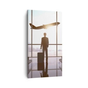 Bild auf Leinwand - Leinwandbild - Du hast Zeit, lass dir Zeit - 45x80 cm