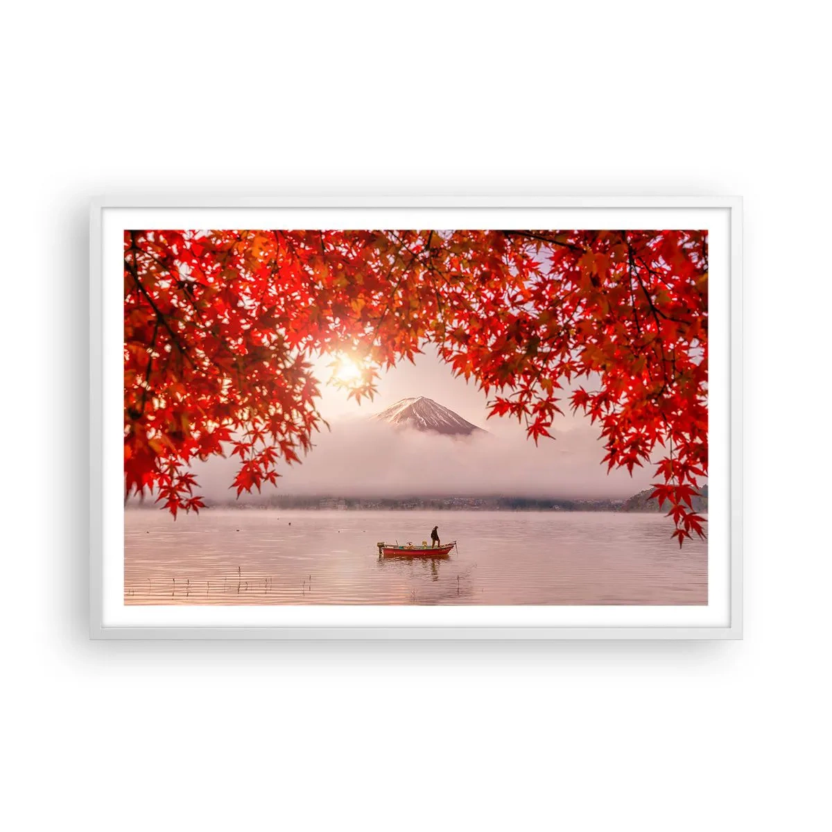 Poster in einem weißen Rahmen - Im japanischen Klima - 91x61 cm