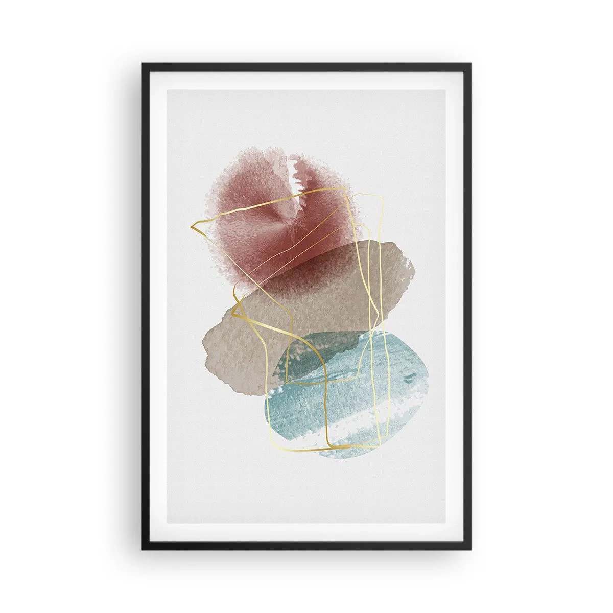 Poster in einem schwarzem Rahmen - Korallen des Weltraums - 61x91 cm