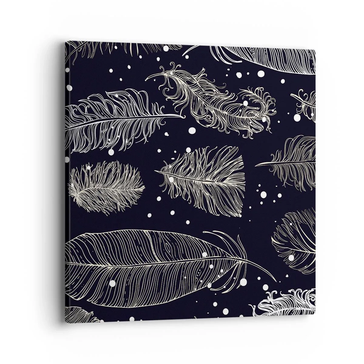 Bild auf Leinwand - Leinwandbild - Gefiederte Spitze - 40x40 cm