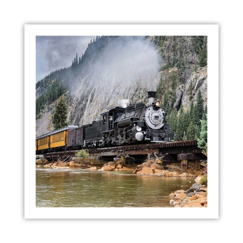 Poster - Wo willst du hin? Wohin? - 60x60 cm