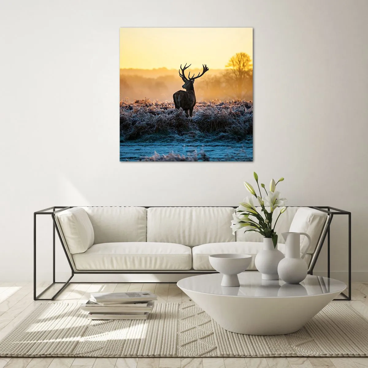 Glasbild - Bild auf glas - Gekrönt auf seinem Besitz - 40x40 cm