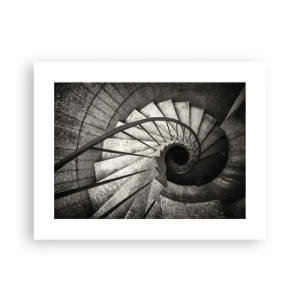 Poster - Treppe hoch, Treppe runter - 40x30 cm