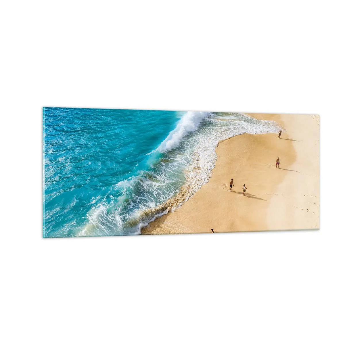 Glasbild - Bild auf glas - Und dann die Sonne, der Strand… - 100x40 cm