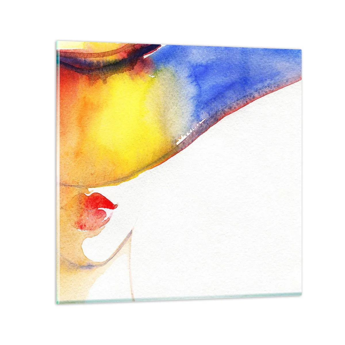 Glasbild - Bild auf glas - Bildnis einer Dame - 70x70 cm