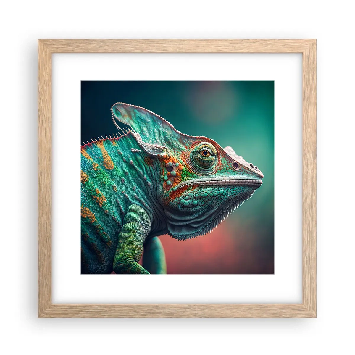 Poster in einem Rahmen aus heller Eiche - Siehst du mich? Nicht gut… - 30x30 cm