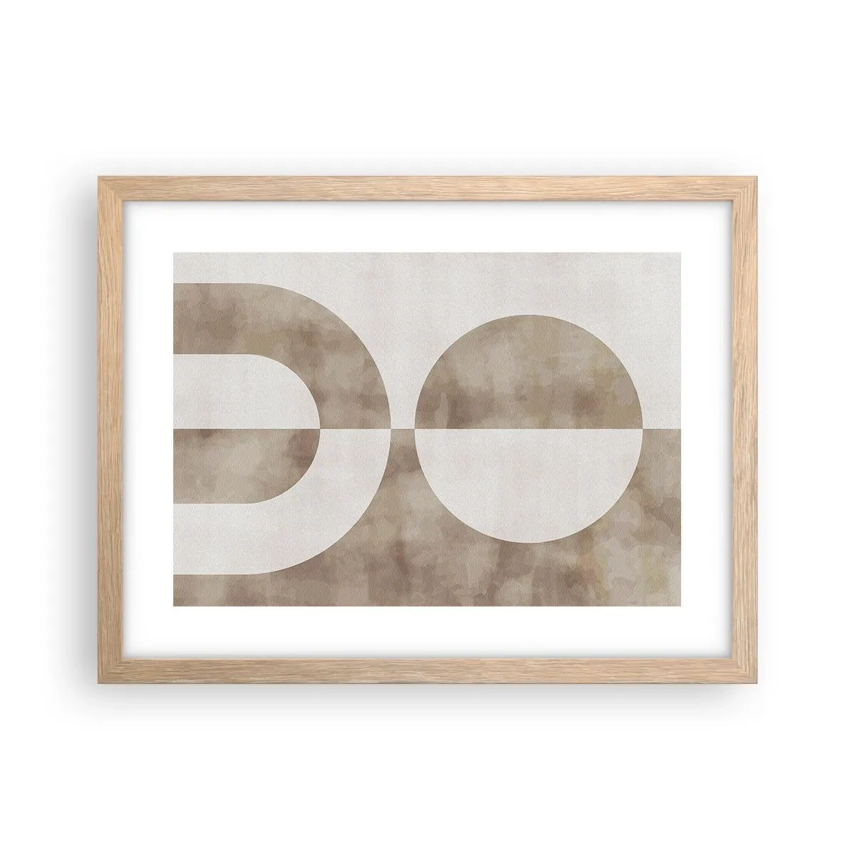Poster in einem Rahmen aus heller Eiche - Ähnlichkeiten und Unterschiede - 40x30 cm