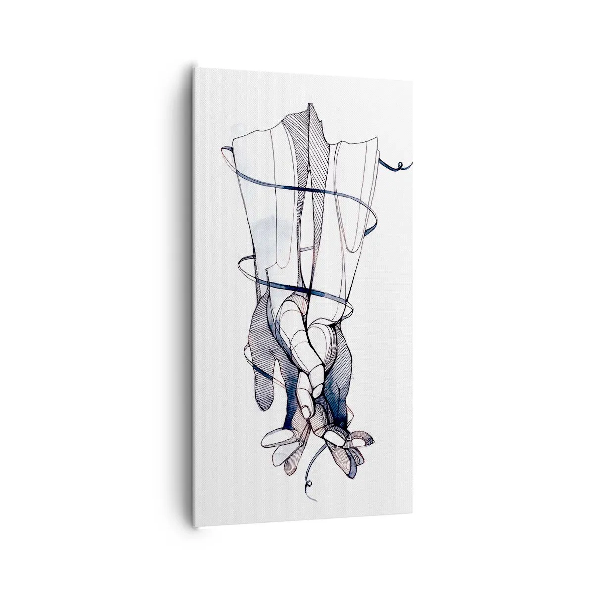 Bild auf Leinwand - Leinwandbild - Touch-Studie - 65x120 cm