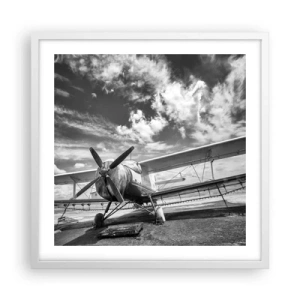 Poster in einem weißen Rahmen - Ich kann es kaum erwarten! - 50x50 cm