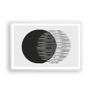 Poster in einem weißen Rahmen - Sein Alter Ego - 91x61 cm