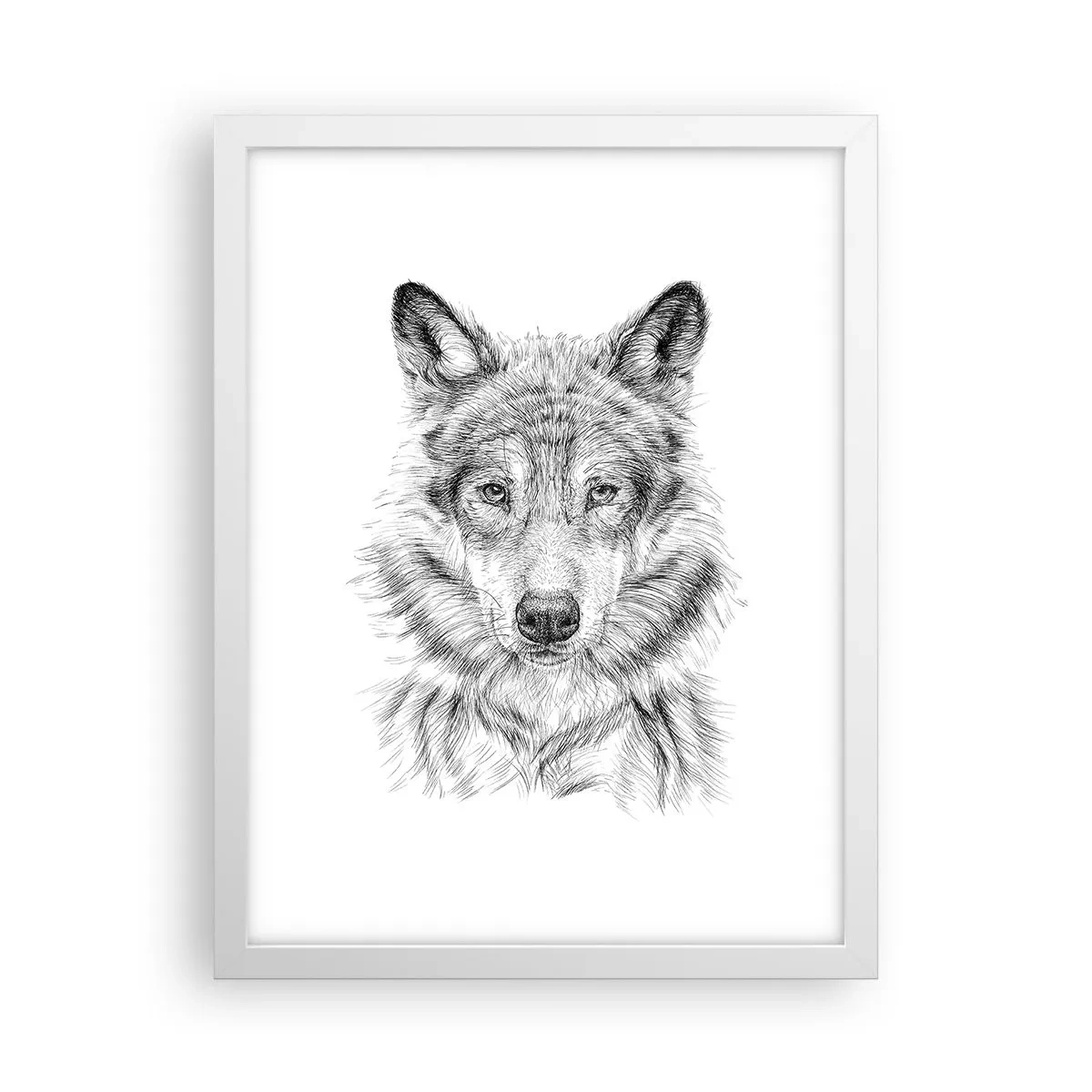 Poster in einem weißen Rahmen - Ein geborener Anführer - 30x40 cm