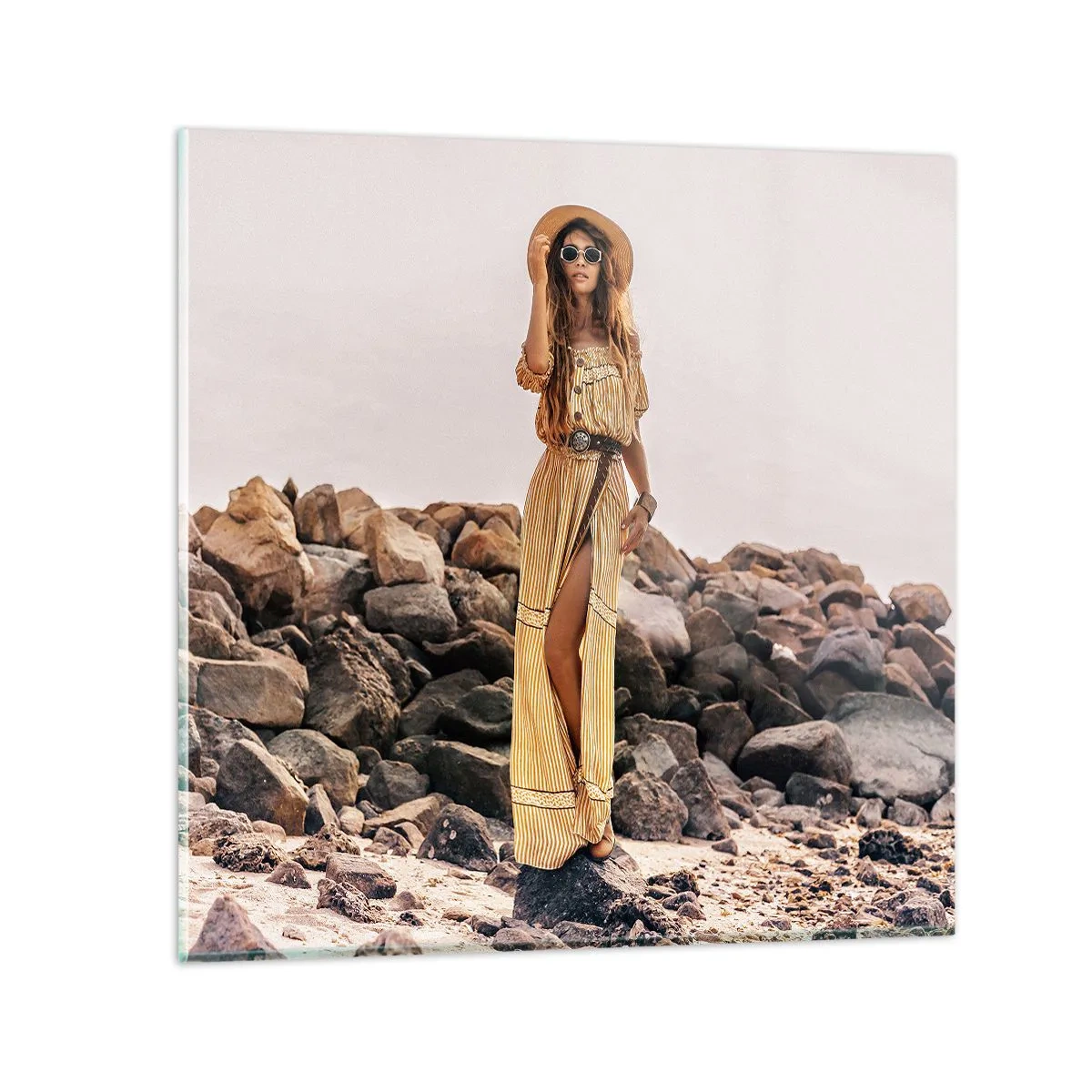 Glasbild - Bild auf glas - Die Magie der Steine - 50x50 cm