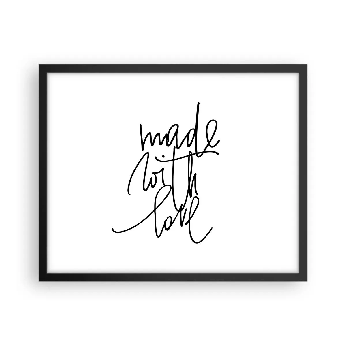 Poster in einem schwarzem Rahmen - Die beste Marke - 50x40 cm