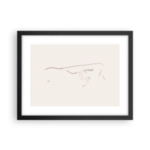 Poster in einem schwarzem Rahmen - Die Form des Verlangens - 40x30 cm