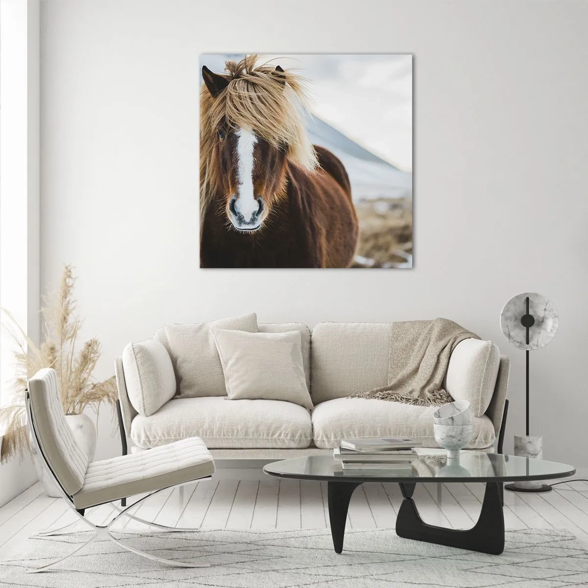 Glasbild - Bild auf glas - Spürst du die Freiheit? - 50x50 cm