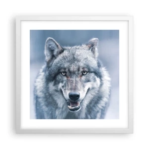 Poster in einem weißen Rahmen - Werden Sie die Herausforderung annehmen? - 40x40 cm