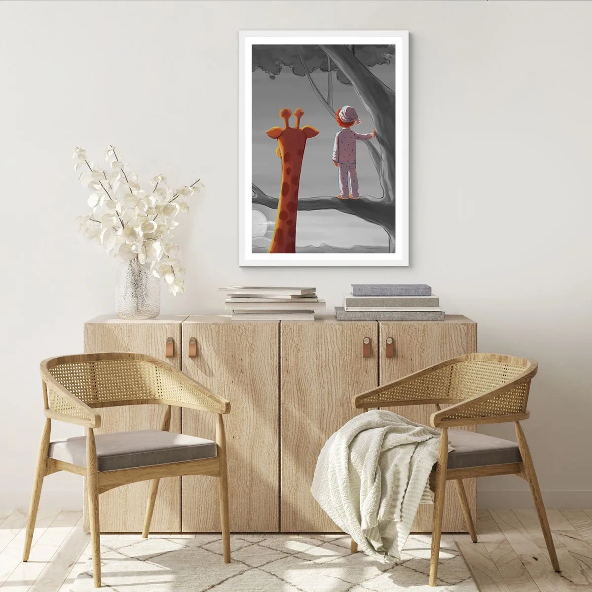 Poster in einem weißen Rahmen - Das passiert wirklich - 50x70 cm