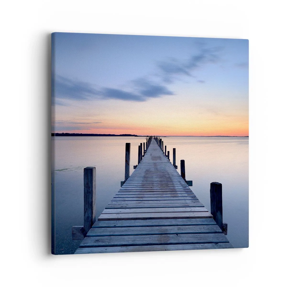 Bild auf Leinwand - Leinwandbild - Die Ruhe einer heiteren Dämmerung - 40x40 cm