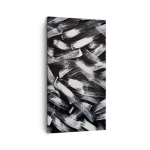 Bild auf Leinwand - Leinwandbild - Abstraktion im industriellen Geist - 45x80 cm