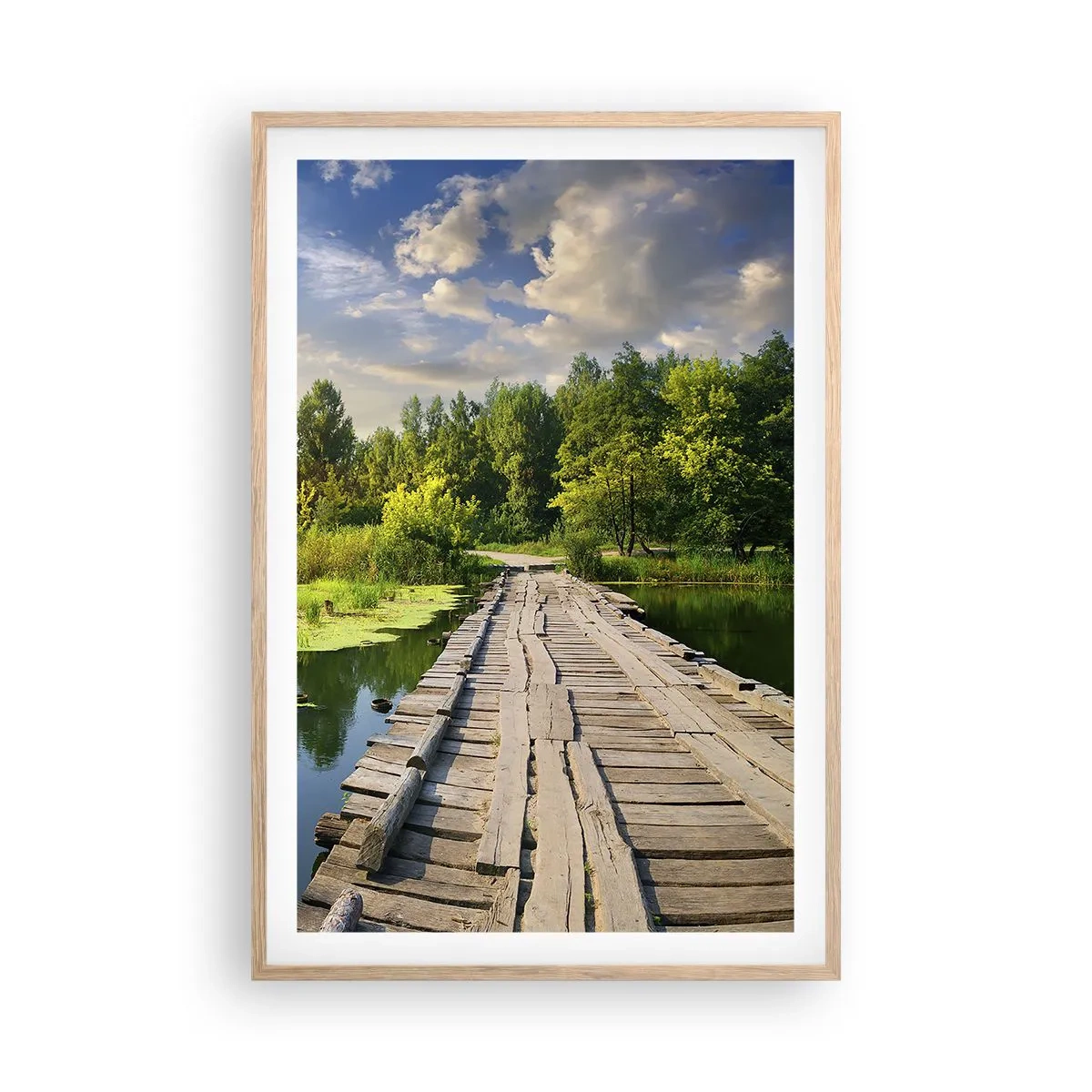 Poster in einem Rahmen aus heller Eiche - Sommer, Sommer überall - 61x91 cm