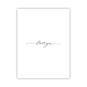 Poster - Schwarz auf weiß - 30x40 cm