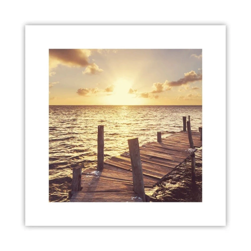 Poster - Das goldene Land der Sanftmut - 30x30 cm